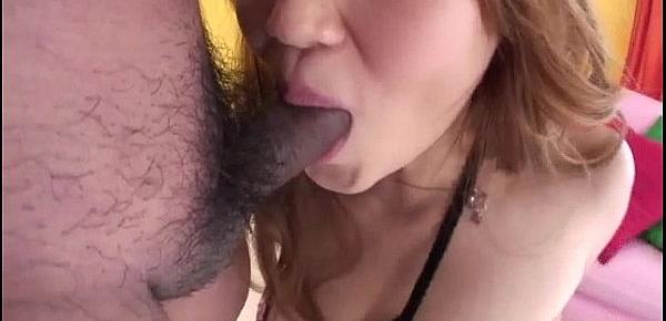  Amazing Hana plays with cock in her warm throat